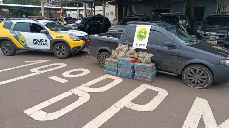 Homem é preso após perseguição e apreensão de quase 180 quilos de maconha em Toledo